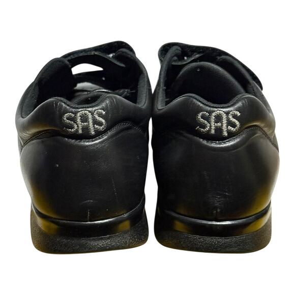 SAS Time Out Black Leather Strap Comfort Shoes Men's Size 13 Orthopedic Walking - Picture 5 of 8